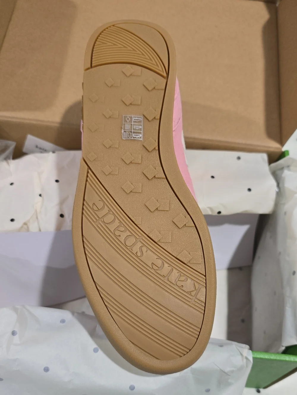 Kate Spade KS Drift Lace-Up Sneakers, Cream/Grapefruit Soda